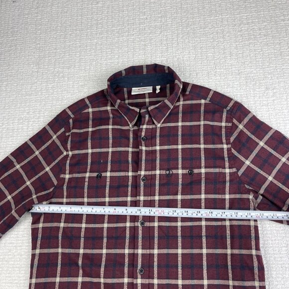 Fjallraven Men's Casual Button Down Shirt - Red and Blue Plaid - Picture 9 of 16